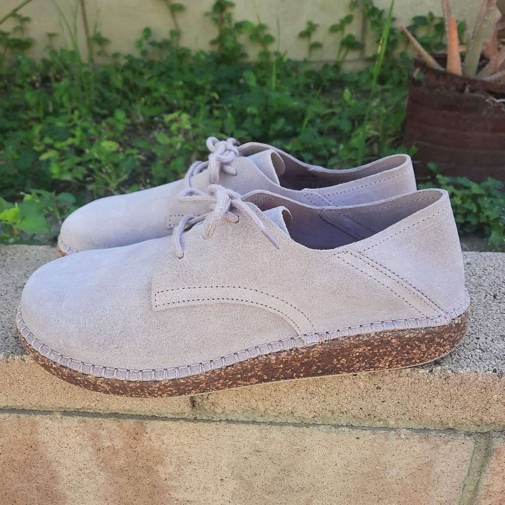 Birkenstock Gary Lace-Up Lavender Suede Women's Shoes Size 39 8 - Picture 2 of 12